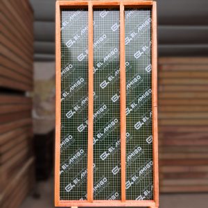 Panel fenólico PVC Verde armado con bastidores